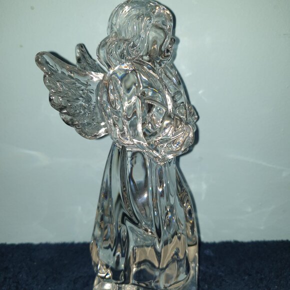 8.25’’ MIKASA Germany Lead Crystal Angelic Violin Angel Figurine - Picture 6 of 11